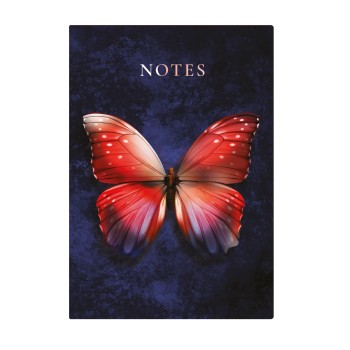 404 Notes found, A5 jegyzetfüzet, Butterfly Red