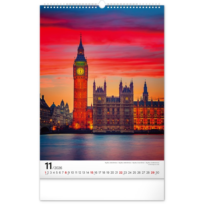 All Around the World, képes falinaptár 2026