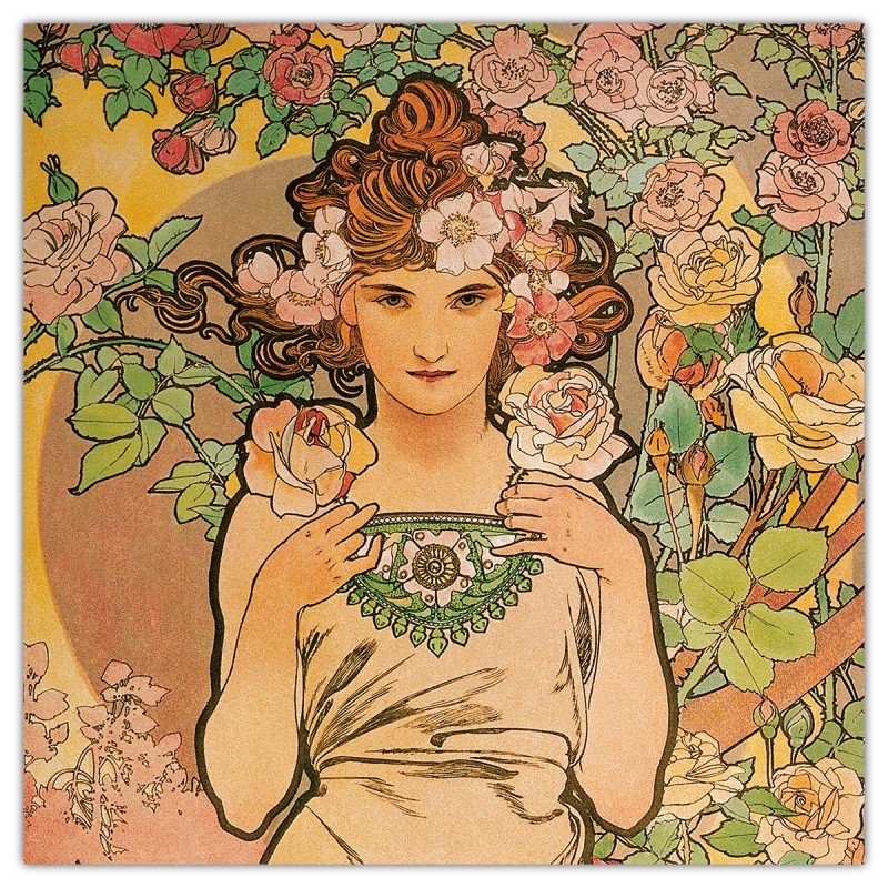 Alphonse Mucha, képes lemeznaptár 2026