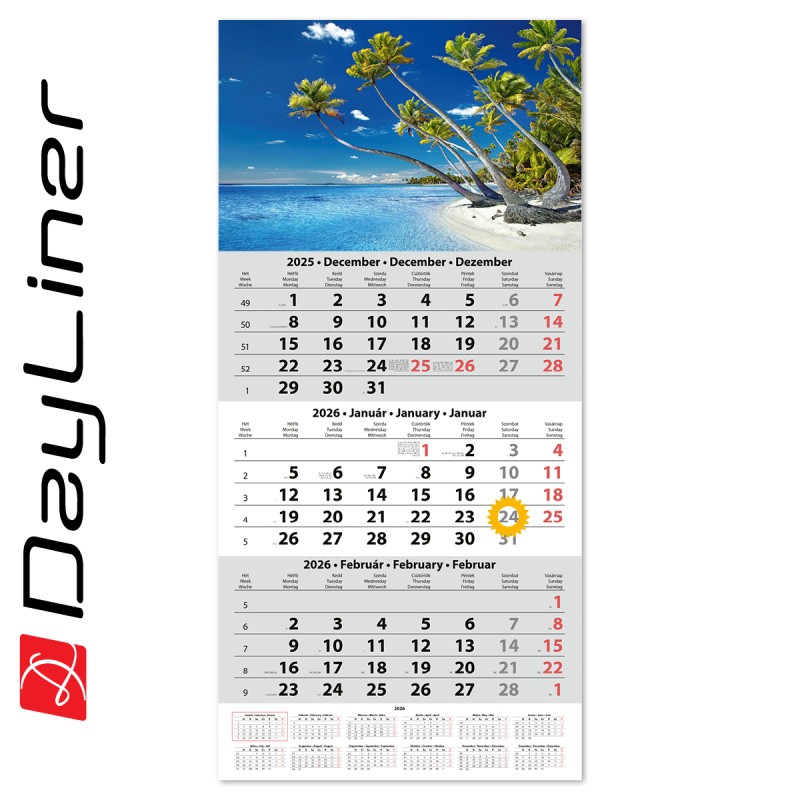 SP15, 12 lapos 5 hónapos speditőr naptár - Erdő fejrésszel